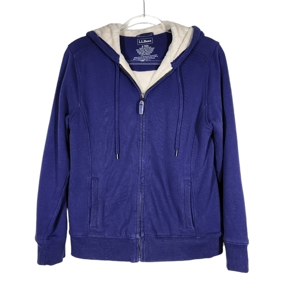 L.L. BEAN FLEECE LINED HOODED FULL ZIPPERED JACKET - Picture 3 of 8